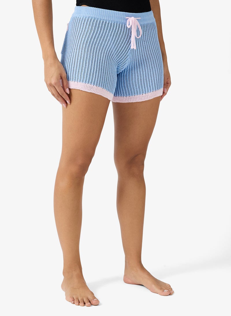 Ginger Crochet Button Down Shirt & Short Set - Image 4